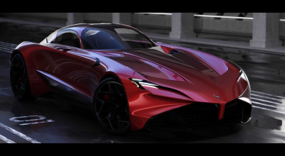 <span style='background: #ff0000'>Corvette</span> Has A Front-Engined Neovette Designed By Leyang Bai - Photo