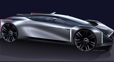 Take A Closer Look At The Futuristic  Cadillac Coupe Sketch Under The GM Designer Zhou Fang Pen - Photo
