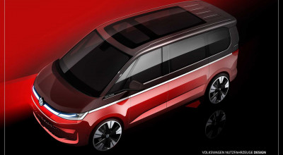 Teased Volkswagen T7 Multivan Is Longer Than Any Other Vehicle - Photo