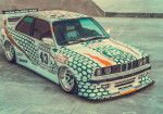 BMW E30 M3 Bodykit Wears 1991 DTM Championship Accents - Photo