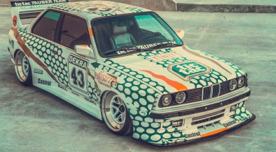 BMW E30 M3 Bodykit Wears 1991 DTM Championship Accents - Photo