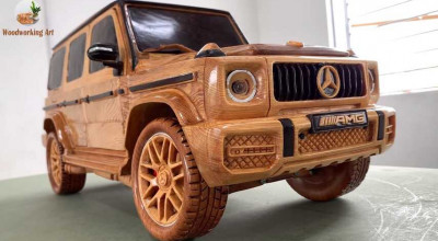 This Mercedes-AMG G63 Has Been Skilfully Crafted From Wood - Photo