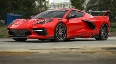 C8 <span style='background: #ff0000'>Corvette</span> Is The First To Receive A C8RR Widebody Kit - Photo