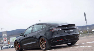 Tesla Model 3 Performance Reshaped By Senner's New Coilovers And Wheels - Photo