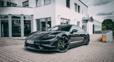 Carbon-Fiber Aero Package By TechArt Fitted To Porsche Taycan - Photo