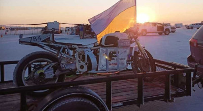 Delfast Dnepr Electric Prototype Achieved A New Record At Bonneville - Photo