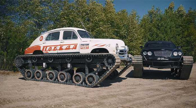 600hp Bentley UltraTank facing Russian Pobeda with Lexus LS400 Engine - Photo