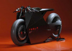 This Tesla Electric Motorcycle Is Straight Out Of A Fantastic Movie - Photo