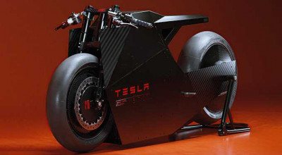 This Tesla Electric Motorcycle Is Straight Out Of A Fantastic Movie - Photo