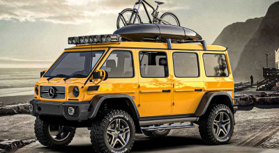 Mercedes G-Wagen As An Elevated, Cab-Over Adventure Van Looks Like This - Photo
