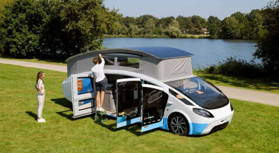 Stella Vita Is A Solar-Powered Camper With Pop-Up Roof And Pop-Out Panels - Photo