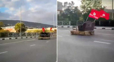 Russian Streets Are Explored By A Motorized Sofa - Photo