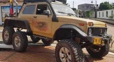 <span style='background: #ff0000'>Lada</span> <span style='background: #ff0000'>Niva</span> Was Turned Into A 6×6 Monster With Diesel Engine - Photo