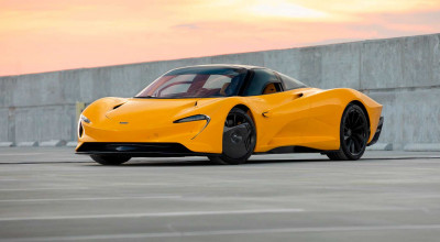 Michael Fux Is Bidding His <span style='background: #ff0000'>McLaren</span> Speedtail In Volcano Yellow - Photo