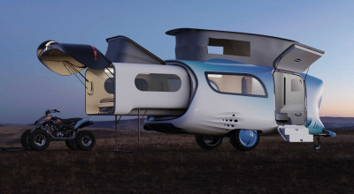 With This Whale Trailer Cabin Smart Camper, You Won't Be Bored - Photo