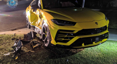 A 14-<span style='background: #ff0000'>year</span>-old Australian Crashes Into A Lamborghini Urus While Driving A Stolen Subaru - Photo