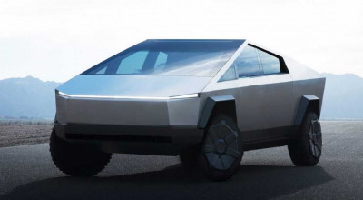 Tesla Cybertruck Will Be Equipped With <span style='background: #ff0000'>Quad</span> <span style='background: #ff0000'>Motors</span> And Rear Steering - Photo