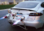 A Man Has Built The World's First Jet-Powered Tesla Model S - Photo