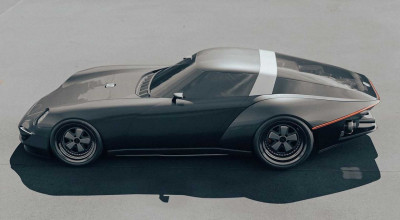 Porsche Concept Zero Two Merges A Classic 911 With A Corvette C3 - Photo