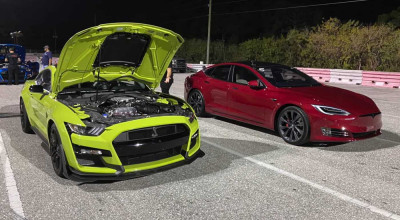 Tesla Has The Potential To Outrun Shelby GT500 - Photo