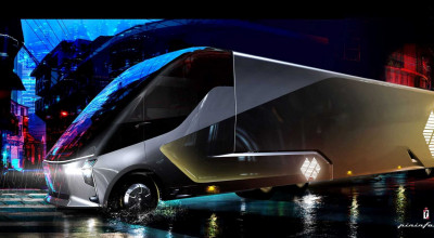 DeepWay Xingtu Electric Truck From Baidu Has A 450 kWh Battery And Level 4 Autonomy - Photo