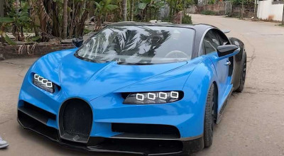 A Vietnamese Man Fashioned A Bugatti Chiron From Clay - Photo