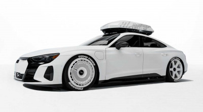 This Is Ken Block's New Customized <span style='background: #ff0000'>Audi</span> E-Tron RS GT - Photo