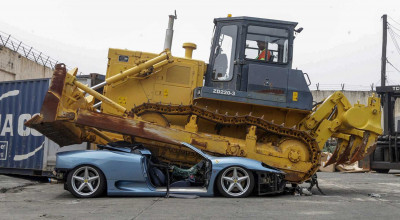 An illegally imported Ferrari 360 Spider Was Destroyed In The Philippines - Photo