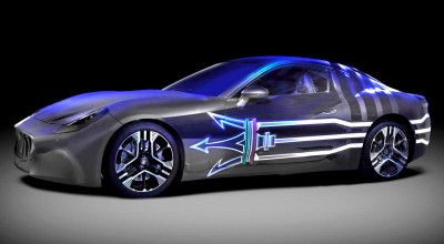 <span style='background: #ff0000'>Maserati</span> Teases Its First EV: The GranTurismo Folgore  - Photo