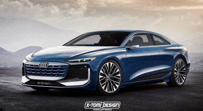 Audi A5 Coupe E-Tron Concept Depicts A Sleek Two-Door EV - Photo