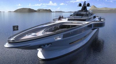 Unbelievable 555-Foot Yacht Concept From Lazzarini - Photo