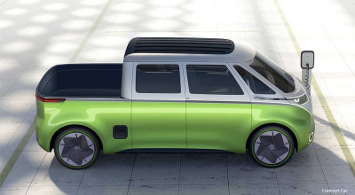 Initial Concept For An ID. Buzz Pickup Truck Is Shown By VW - Photo