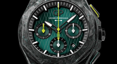 Girard-Perregaux Laureato Absolute Chronograph Aston Martin F1 Edition Uses Carbon From F1 Vehicles - Photo