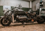 The Gangrene Is A Custom Motorcycle Constructed By A Russian Guy Using A V8 Lexus Engine - Photo