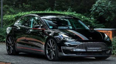 Manhart Introduces The Tesla Model 3 Tuning Kit - Photo