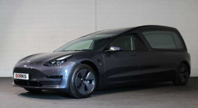 Tesla Hearse 3 Is The Ultimate Eco-Friendly Funeral Vehicle - Photo