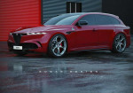 Designer's Concept For The 2026 Alfa Romeo Giulia Quadrifoglio Estate - Photo