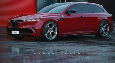 Designer's Concept For The 2026 <span style='background: #ff0000'>Alfa</span> <span style='background: #ff0000'>Romeo</span> <span style='background: #ff0000'>Giulia</span> <span style='background: #ff0000'>Quadrifoglio</span> Estate - Photo