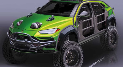 Wild Lamborghini Urus Built On A Chevrolet <span style='background: #ff0000'>Tahoe</span> Body - Photo