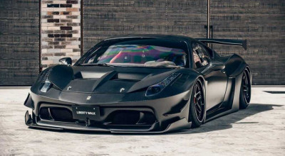 The New Carbon Fiber <span style='background: #ff0000'>Ferrari</span> <span style='background: #ff0000'>458</span> Challenge Is Here, Thanks To Liberty Walk - Photo