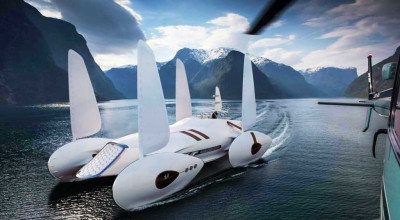 Imagine Yourself Cruising The Open Seas On An Immense Yacht - Photo