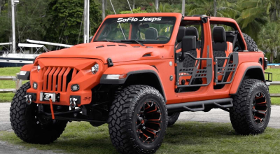 This Jeep <span style='background: #ff0000'>Wrangler</span> In Orange Is Ripe For Exploration - Photo