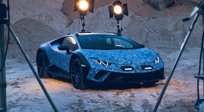 <span style='background: #ff0000'>Lamborghini</span>'s 60th Birthday Surprise: <span style='background: #ff0000'>Huracán</span> <span style='background: #ff0000'>Sterrato</span> Opera Unica - Photo