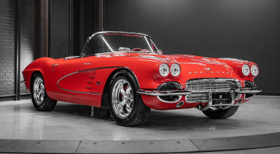 Restomod 1961 Chevrolet <span style='background: #ff0000'>Corvette</span> Blends Classic Style with Modern Performance - Photo