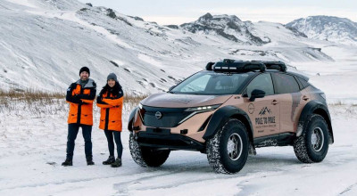 Nissan Ariya Covers 20,000 Kilometers On Its Pole-to-Pole Trip  - Photo