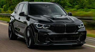 BMW X5 xDrive45e iPerformance Gets a Dramatic Makeover: Wide Body Kit, 23-Inch Wheels and Dark Finishes - Photo