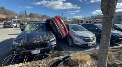 Extreme Parking Fail: Audi Goes Sideways in Massachusetts Madness! - Photo
