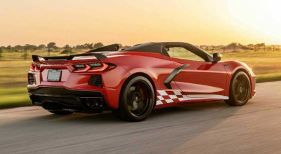 Hennessey Corvette Stingray C8 Convertible Hits 710 HP: A Tesla Cybertruck Challenger - Photo
