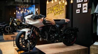 <span style='background: #ff0000'>Ducati</span> Promotes Customization With CR24I And RR24I Scramblers At London Show - Photo