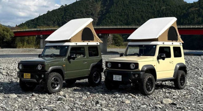 New Pop-Up Roof Turns <span style='background: #ff0000'>Suzuki</span> Jimny Into The Ultimate Camper - Photo